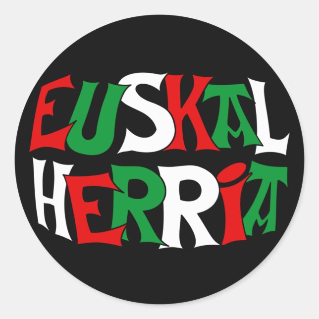 Redondo adesivo euskal herria (Frente)
