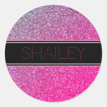 Adesivo Faíscas Rosa ou Selo de Envelope