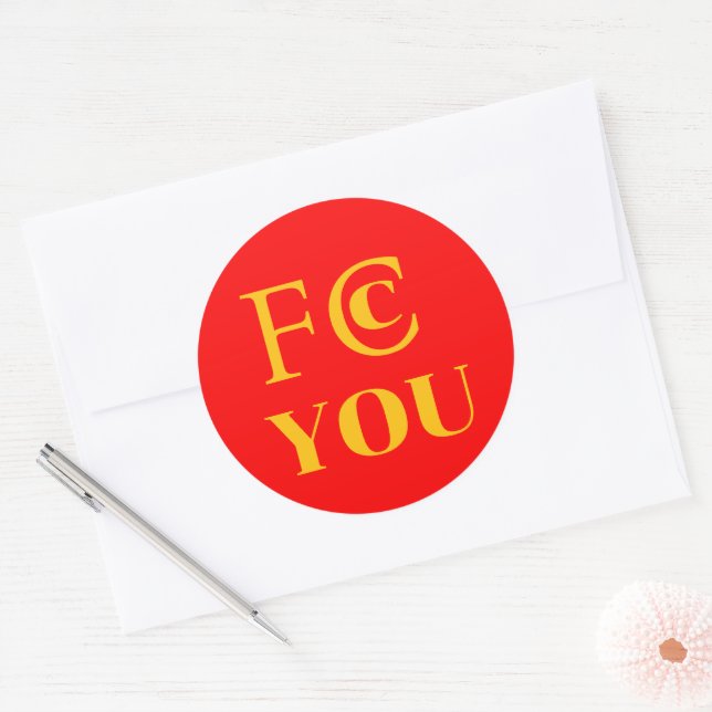 Redondo Adesivo FCC YOU (Envelope)