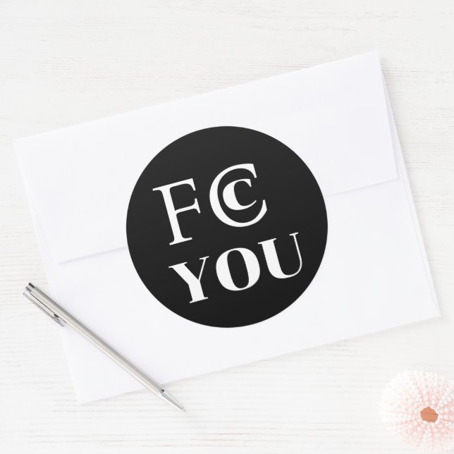 Redondo Adesivo FCC YOU (Envelope)