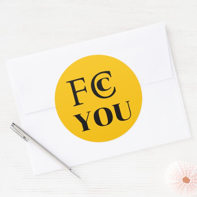 Redondo Adesivo FCC YOU (Envelope)