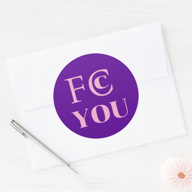 Redondo Adesivo FCC YOU (Envelope)