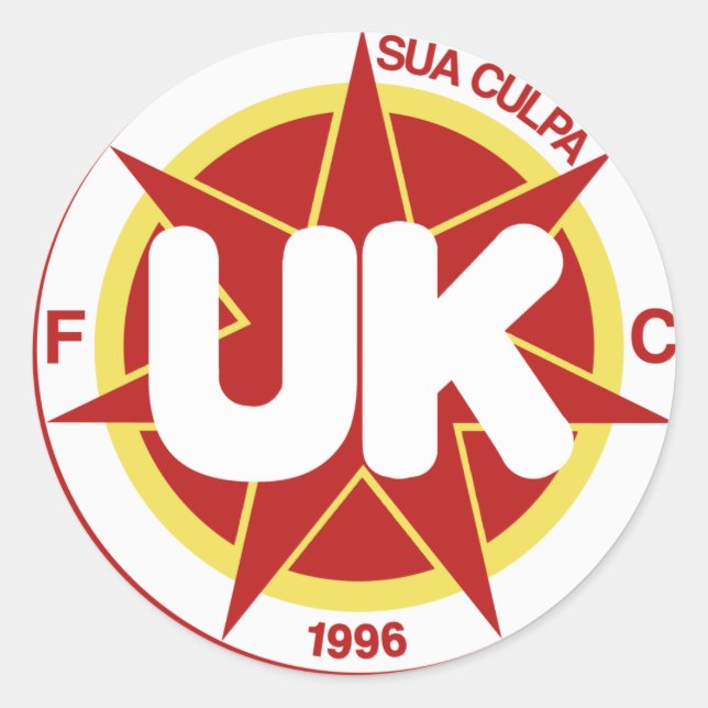 Redondo adesivo FCRedsticker (Frente)