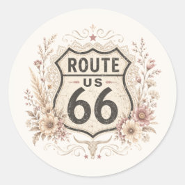 Redondo Adesivo Floral Boho Mother Road