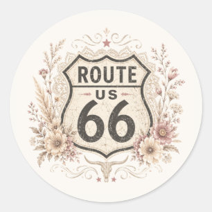 Redondo Adesivo Floral Boho Mother Road