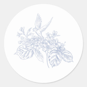 Redondo Adesivo Floral de Porcelana Meadow Chinoiserie