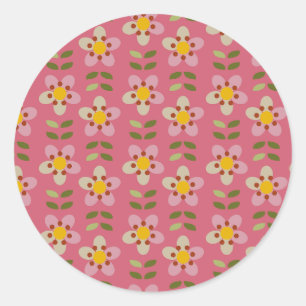 Redondo Adesivo Floral Rosa - Bloom & Stick