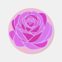 Adesivo Floral Rosa Moderno