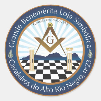 Redondo Adesivo Freemason CARN