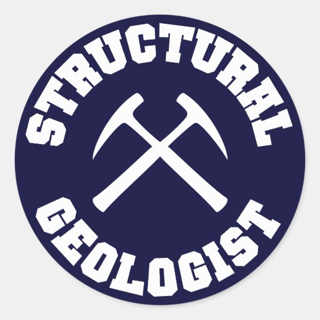 Redondo Adesivo Geologista Estrutural (Frente)