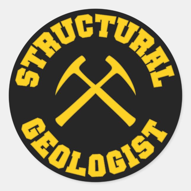 Redondo Adesivo Geologista Estrutural (Frente)