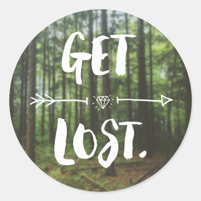 Redondo Adesivo Get Lost (1.0) (Frente)