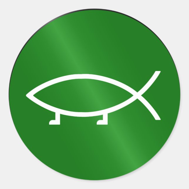 Redondo Adesivo gráfico de evolução (Frente)