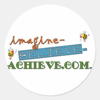 Redondo adesivo imagine-believe-achieve.com