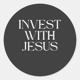 Redondo Adesivo Invista com Jesus