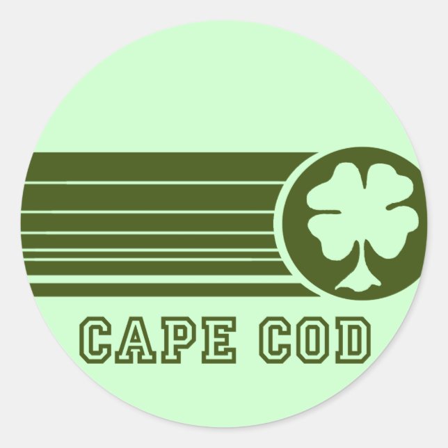 Redondo Adesivo Irlandês de Cape Cod (Frente)
