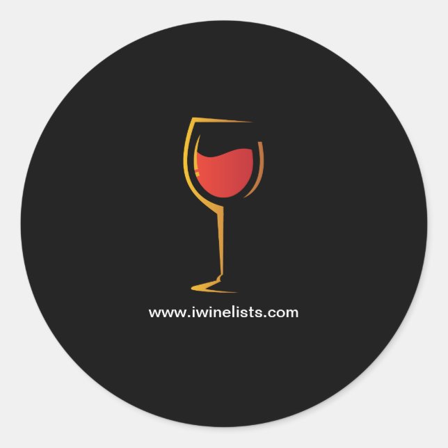 Redondo Adesivo iWineLists 2 (Frente)