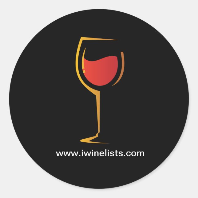 Redondo Adesivo iWineLists 2 (Frente)