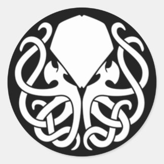 Redondo Adesivo Killer Cthulhu (BLACK) (Apenas tempo limit
