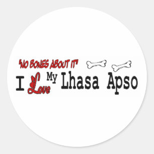 Redondo Adesivo Lhasa Apso (I Love)
