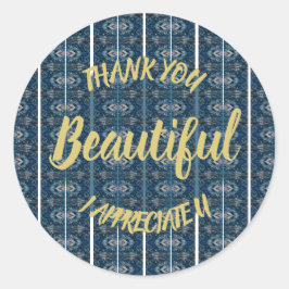 Redondo Adesivo Linda Obrigada por Adiela Akoo Poeta