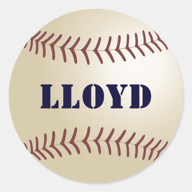 Redondo Adesivo Lloyd Baseball / Selo (Frente)