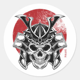 Redondo Adesivo Máscara Oni / Oni Mask Sticker