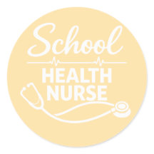 Adesivo Médico de Enfermeira de Saúde Escolar