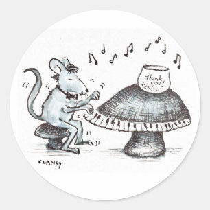 Redondo Adesivo Mushroom Music