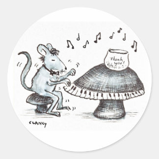 Redondo Adesivo Mushroom Music