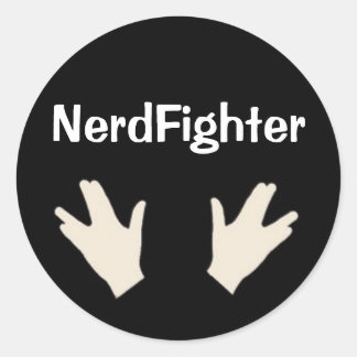 Redondo Adesivo NerdFighter - DFTBA