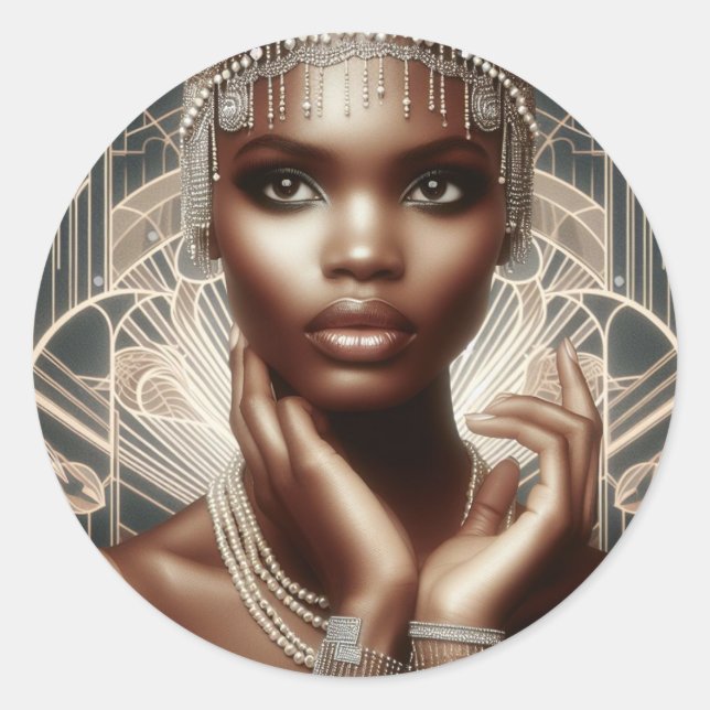 Redondo Adesivo Noire Belle (Frente)