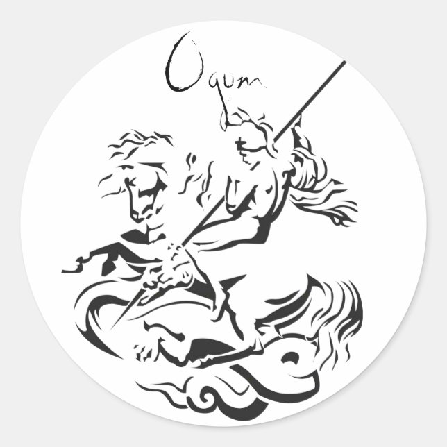 Redondo Adesivo Ogum (Frente)