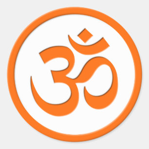 Redondo Adesivo Om ou Aum