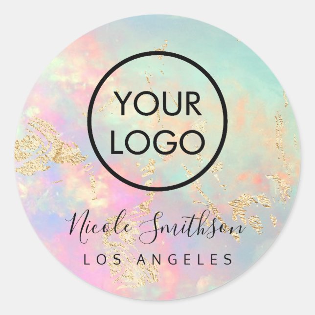Redondo adesivo opal elegante (Frente)