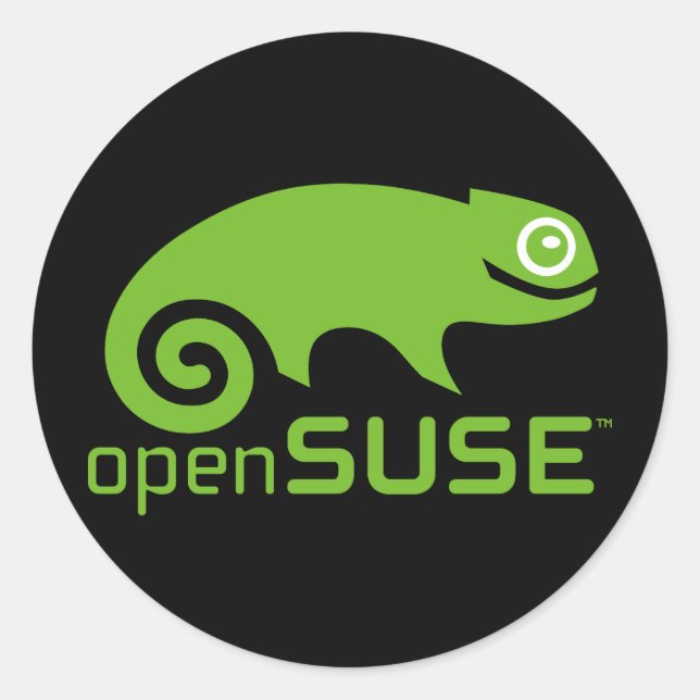 Redondo adesivo OpenSUSE (Frente)