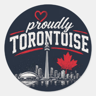 Redondo Adesivo Orgulhosamente Torontoise Toronto Pride