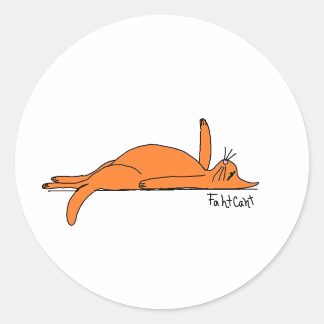 Redondo Adesivo original do FahtCaht (Frente)