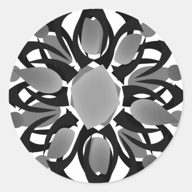 Redondo adesivo padrão 2 de um elemento (Frente)