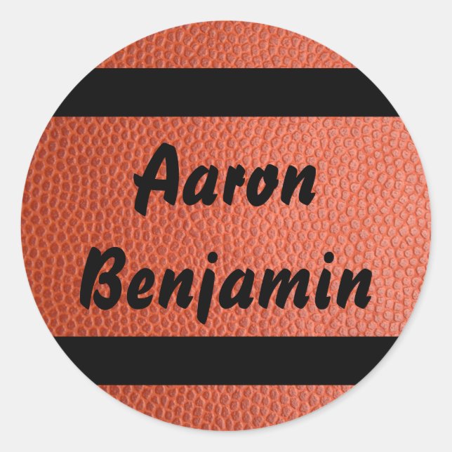 Redondo Adesivo para Coleção de Basquete Hoops (Frente)