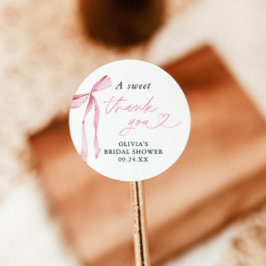 Redondo Adesivo para Favor de Chá de Panela com Arco, Ades