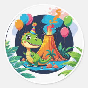 Redondo Adesivo Pequeno T-Rex