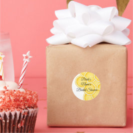 Redondo Adesivo Personalizado Chá de Noiva The Lemon Sprit