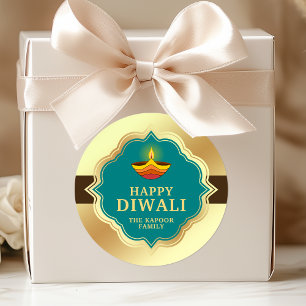 Redondo Adesivo Personalizado de Diwali