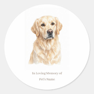 Redondo Adesivo Personalizado de Memória de Cachorro com P
