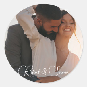 Redondo Adesivo personalizado para Casamento