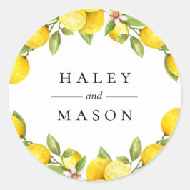 Redondo Adesivo Personalizado Pomar de Citrinos