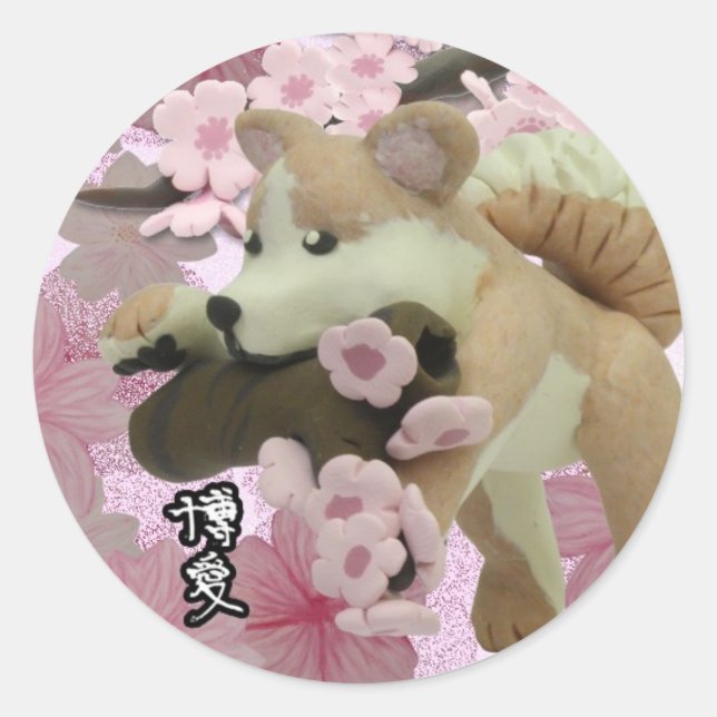 Redondo adesivo primavera (Frente)