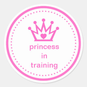 Redondo ADESIVO Princesa em treinamento