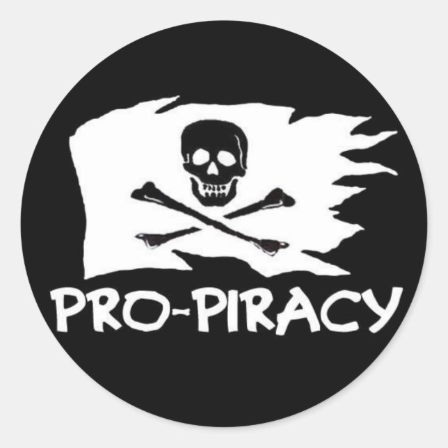 Redondo Adesivo "Pro Pirate" (Frente)